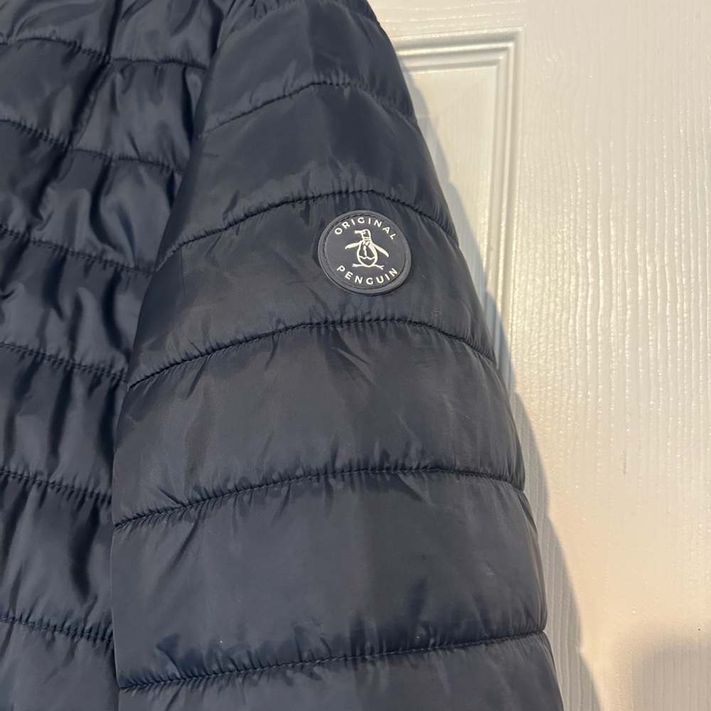 Original Penguin Men’s M Navy Puffer Jacket - Picture 2 of 4